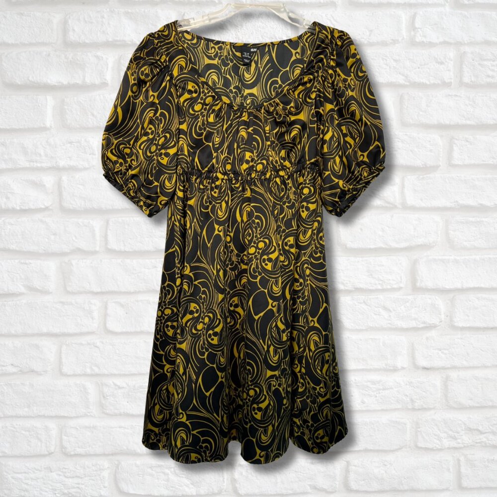 H&M Black and Gold Dress